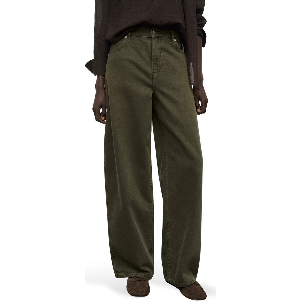 MANGO - Low Rise Barrel Leg Jeans