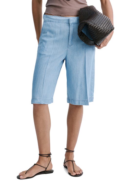 MANGO MANGO Low Rise Denim Bermuda Shorts