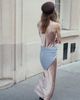 MANGO MANGO Luis Crinkled Satin Midi Slip Dress - 5