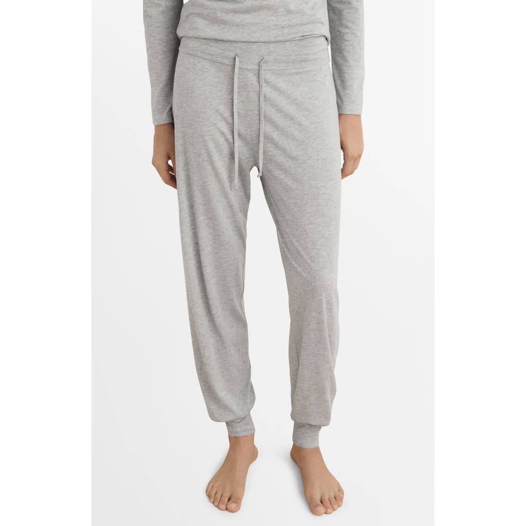 MANGO MANGO Lyocell & Cotton Pajama Joggers