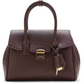 MANGO MANGO Medium City Faux Leather Flap Satchel