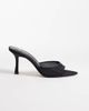 Mango Mango mesh mules in black - 1