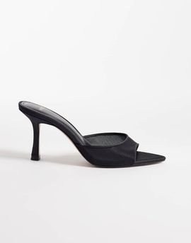 Mango Mango mesh mules in black