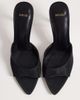 Mango Mango mesh mules in black - 2