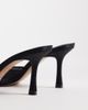 Mango Mango mesh mules in black - 3