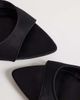 Mango Mango mesh mules in black - 4