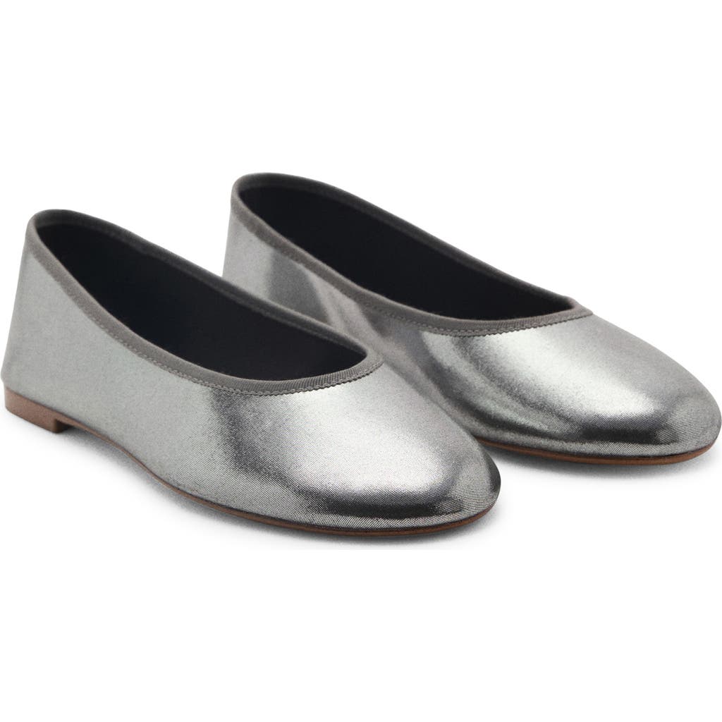 MANGO MANGO Metallic Ballet Flat