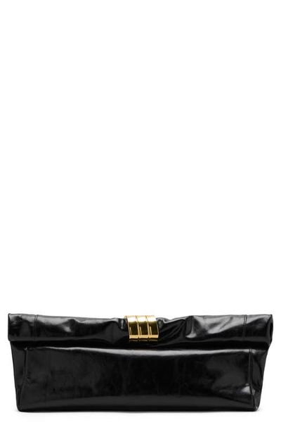 MANGO MANGO Metallic Detail Clutch
