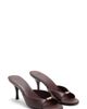MANGO MANGO Metallic Detail Faux Leather Slide Sandal - 1