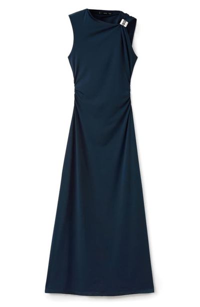 mango blue maxi dress MANGO. Flowy blue halterneck long dress S.xs – Hibuy market main image 0