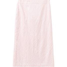 MANGO MANGO Metallic Satin Midi Skirt