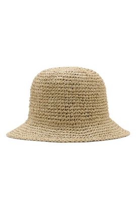 MANGO MANGO Metallic Straw Bucket Hat
