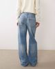 Mango Mango Miami 100% cotton straight jeans in light blue - 3