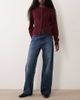Mango Mango Miami 100% cotton straight leg jeans in dark blue - 1