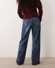 Mango Mango Miami 100% cotton straight leg jeans in dark blue - 2