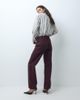 Mango Mango Miami straight jeans in wine-Red - 2
