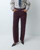 Mango Mango Miami straight jeans in wine-Red - 4