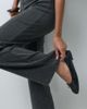 Mango Mango Michi straight pants in charcoal - part of a set-Gray - 2
