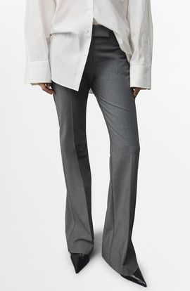 MANGO MANGO Mid Rise Flare Pants