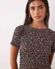 Mango Mango midi dress in black floral print - 3
