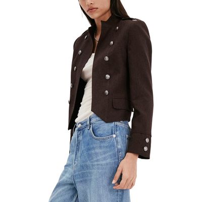 MANGO MANGO Military Linen Jacket