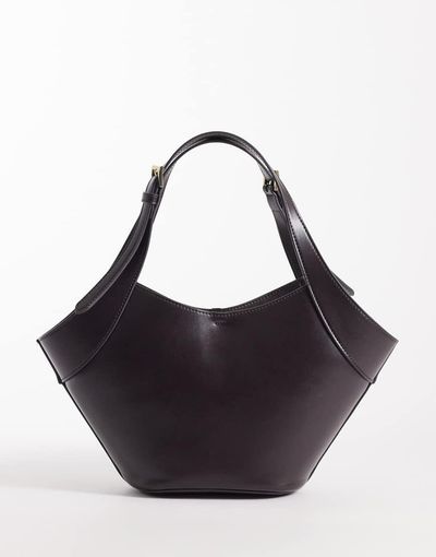 Mango Mango mini bucket bag in chocolate-Brown