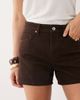 Mango Mango mini shorts in brown denim - 2