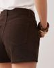 Mango Mango mini shorts in brown denim - 4