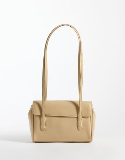Mango Mango mini shoulder bag in butter yellow-Neutral