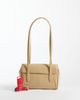 Mango Mango mini shoulder bag in butter yellow-Neutral - 2