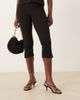 Mango Mango minimal strappy heeled sandals in black - 4