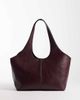 Mango Mango minimalist faux leather tote in cherry red - 1