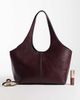 Mango Mango minimalist faux leather tote in cherry red - 2