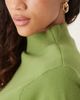 Mango Mango mock neck sweater in green - 3