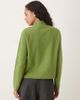 Mango Mango mock neck sweater in green - 4