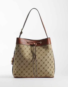 Mango Mango monogram bucket bag in brown
