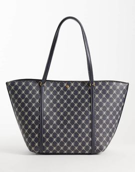 Mango Mango monogram tote bag in navy