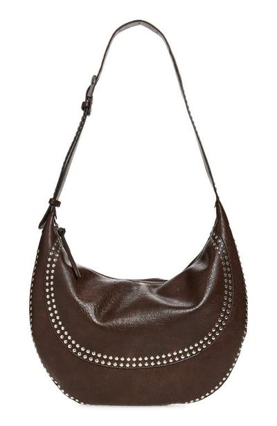 MANGO MANGO Mumbai Studded Faux Leather Shoulder Bag