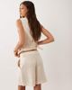 Mango Mango Napoli bermuda shorts in beige - part of a set-Neutral - 4