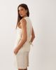 Mango Mango Napoli longline vest in beige - part of a set-Neutral - 3