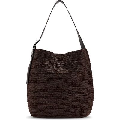 MANGO MANGO Natural Fiber Shopper Bag