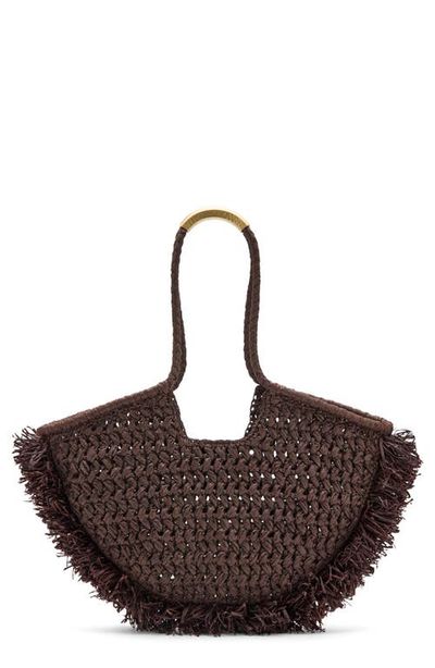 MANGO MANGO Natural Fiber Shoulder Bag