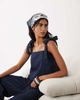 Mango Mango neck scarf in blue tile print-Navy - 3