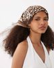 Mango Mango neck scarf in leopard print-Brown - 2