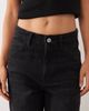 Mango Mango Newmom relaxed mom jeans in black - 3