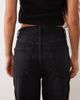 Mango Mango Newmom relaxed mom jeans in black - 4