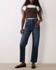 Mango Mango Newmom relaxed mom jeans in washed blue - 1