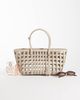 Mango Mango open-weave purse in cream-Neutral - 2
