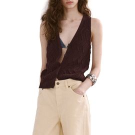 MANGO MANGO Open Stitch Sweater Vest