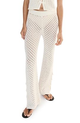 MANGO MANGO Openwork Knit Pants
